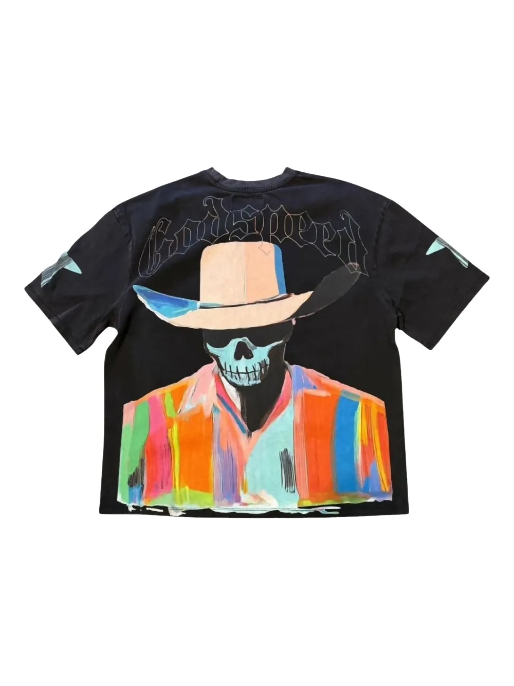 Back view - GODSPEED Pastel Cowboy graphic T-shirt
